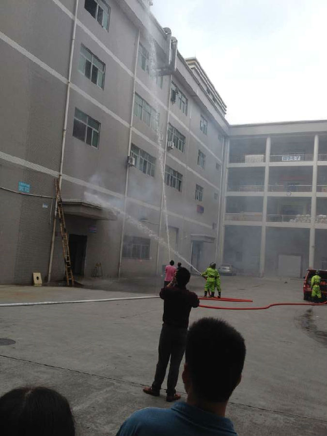 炅盛科技火災(zāi)消防演練